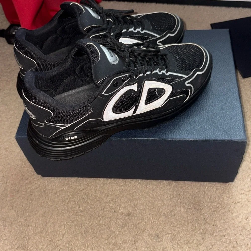 Dior Men's Black Sneakers - Picture 4 of 8